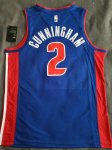 Maillot de Basket #2 Cunningham Detroit Pistons Bleu